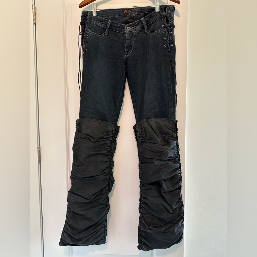 Parasuco real leather detailing Jeans rare cool size 29